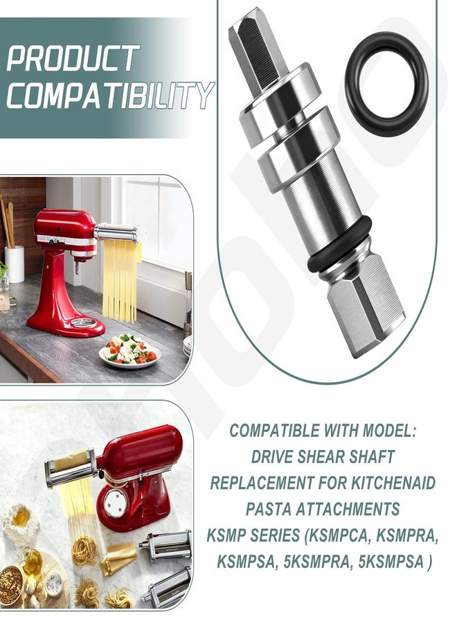 Ohoho Pasta Attachment Shear Shaft Coupler - by Ohoho - Compatible with KitchenAid Stand Mixer Pasta Attachment, for KSMP Series, Repair for Pasta Sheet Roller, Spaghetti Cutter, Fettuccine Cutter - Image 5
